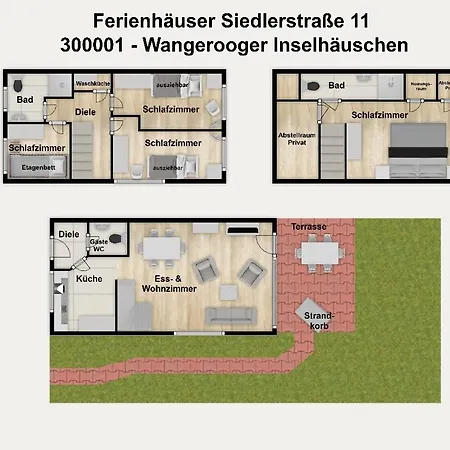 Siedlerstrasse 11 Wangerooger Inselhaeuschen וגנרוגה