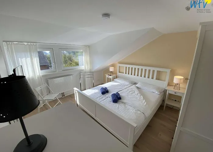 度假居 Siedlerstrasse 11 Wangerooger Inselhaeuschen 万根沃格
