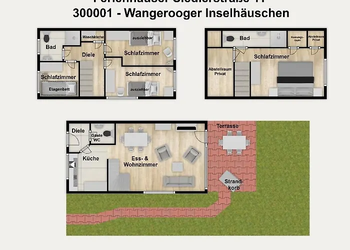 Siedlerstrasse 11 Wangerooger Inselhaeuschen 万根沃格